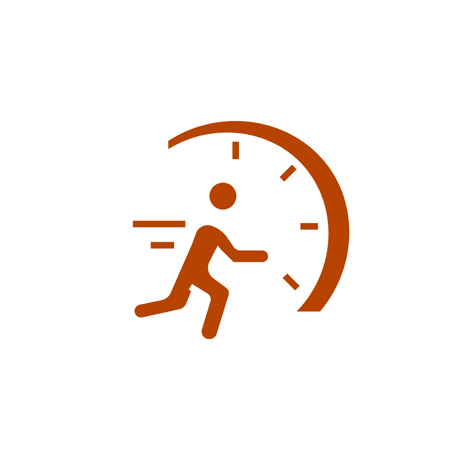 image of man and clock showcasing response