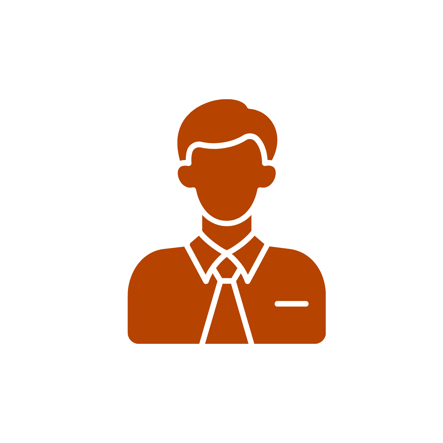 image of employee icon in orange