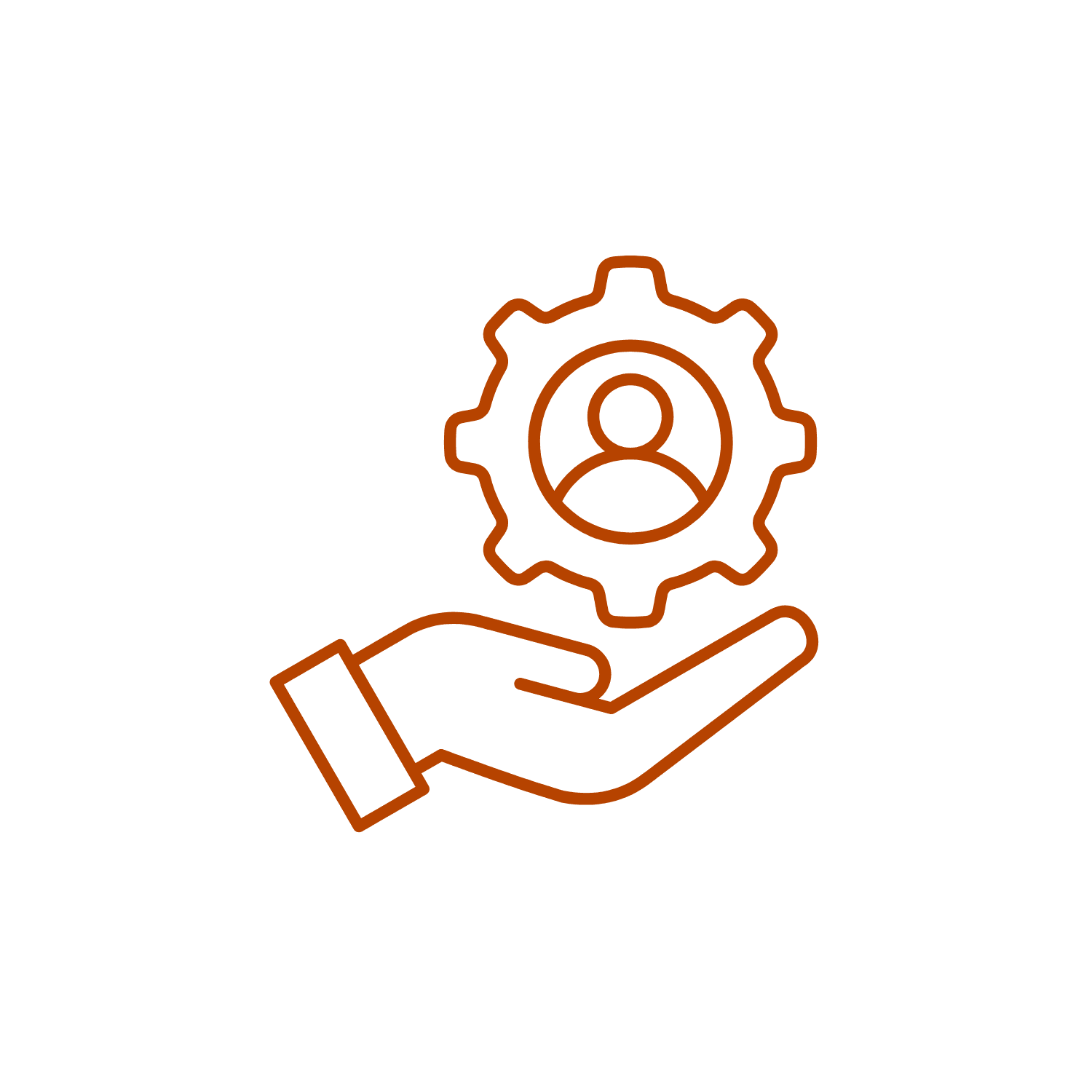 image of service icon in orange